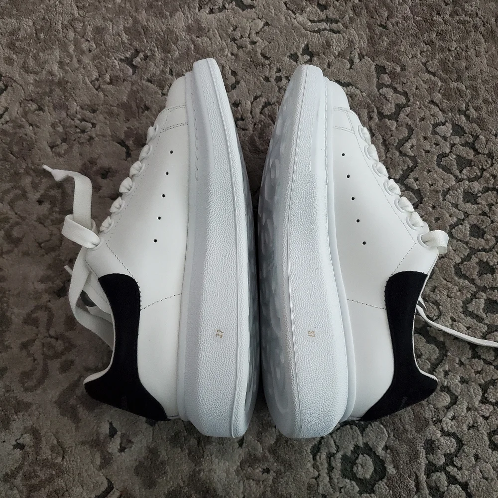 Alexander McQueen Women's Oversized Suede Heel Detail Sneakers 37 - Picture 10 of 12